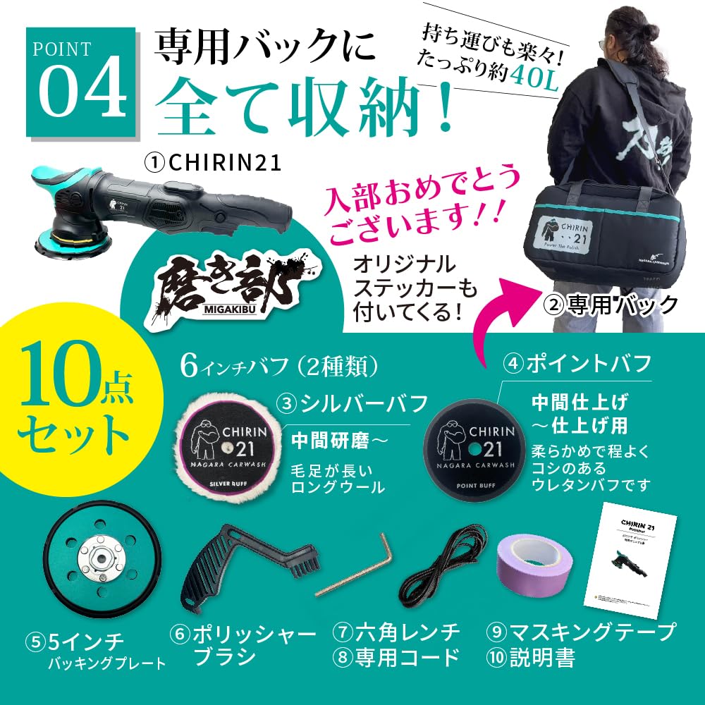 Amazon.co.jp: 【ながら洗車】CHIRIN 21『傷なんて磨けばいい